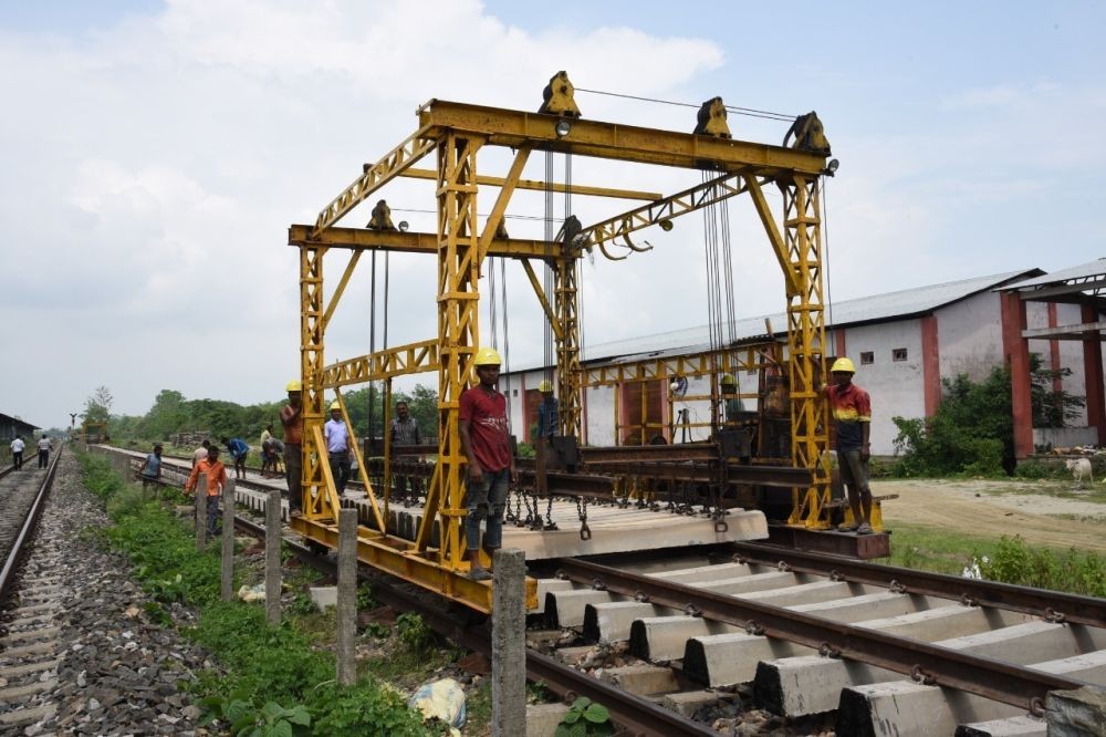 North East Frontier Railway (NFR) undertaking track renewal works. (Photo Courtesy: NFR)